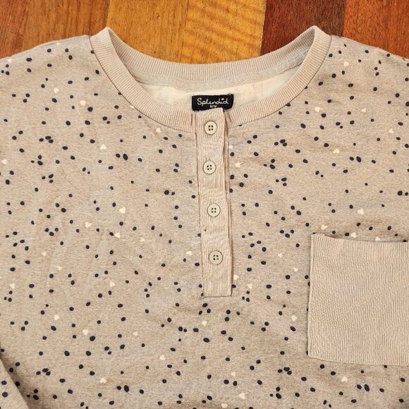 Splendid Gray Polka Dot Pajama Set Size Medium - Picture 7 of 15